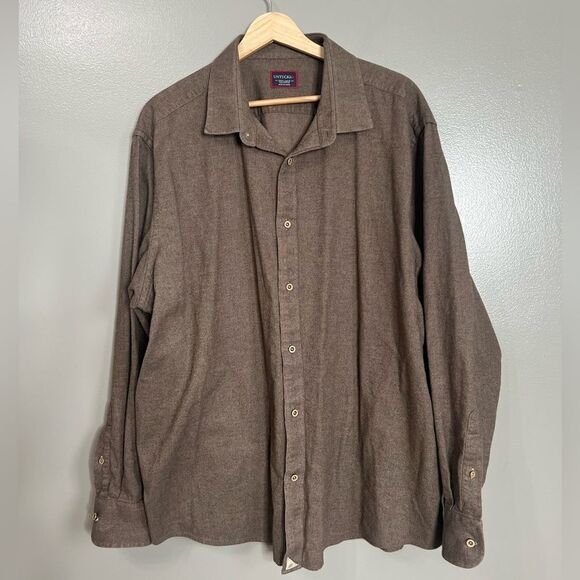Untuckit brown button down cotton shirt size XXXL casual gorpcorp work shirt - Picture 3 of 8